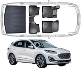 Set Autofußmatten und Kofferraummatte kompatibel mit Ford Kuga 3 ab 2019