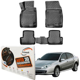 Trimak Autofußmatten kompatibel mit Renault Laguna II 2001-2007 Auto Allwetter Gummimatten