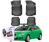 Trimak Autofußmatten kompatibel mit Seat Leon I 1999 - 2006 Auto Allwetter Gummimatten