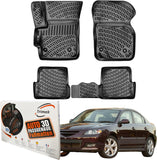Trimak Autofußmatten kompatibel mit MAZDA 3 1.Gen (2003 - 2009) Auto Allwetter Gummimatten
