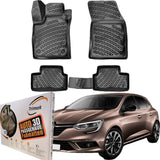 Trimak Autofußmatten kompatibel mit RENAULT MEGANE IV HB & Grandtour ab 2016 Auto Allwetter Gummimatten