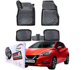 Trimak Autofußmatten kompatibel mit NISSAN MICRA 5.Gen ab 2017 Auto Allwetter Gummimatten