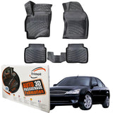 Trimak Autofußmatten kompatibel mit Ford Mondeo 3.Gen ’01 (2000–2007) Auto Allwetter Gummimatten