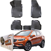 Trimak Autofußmatten kompatibel mit OPEL MOKKA A (2012 - 2019) Auto Allwetter Gummimatten