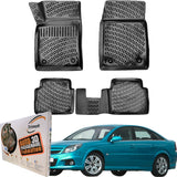 Trimak Autofußmatten kompatibel mit OPEL VECTRA C (2002 - 2008) Auto Allwetter Gummimatten