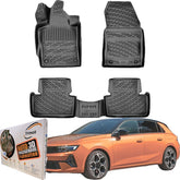 Trimak Autofußmatten kompatibel mit OPEL ASTRA L ab 2022 Auto Allwetter Gummimatten