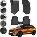 Premium Autofußmatten kompatibel mit Peugeot 2008 II 2019 - 2025 Gummimatten