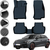 Rizline Premium Autofußmatten kompatibel mit CUPRA / SEAT Leon Tsi / PHEV Typ KL ab 2020 Gummimatten