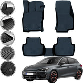 Rizline Premium Autofußmatten kompatibel mit Leon 4.Gen E-TSI ab 2020 Gummimatten