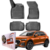 Trimak Autofußmatten kompatibel mit Audi Q5 FY ab 2017 Auto Allwetter Gummimatten