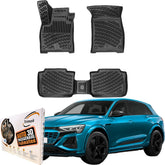 Trimak Autofußmatten kompatibel mit Audi e-tron Q8 e-tron ab 2019 Auto Allwetter Gummimatten
