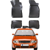 Rizline Autofußmatten kompatibel mit Audi A4 B5 1995-2001 Auto Allwetter Gummimatten