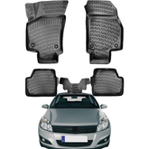 Rizline kompatibel mit Opel Astra H 2004-2010 Autofußmatten Allwetter 3D Gummimatten