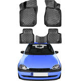 Rizline kompatibel mit OPEL Corsa B 1993-2000 Autofußmatten Auto Allwetter 3D Gummimatten