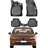 Rizline kompatibel mit VW Passat B8 Type 3G 2014–2023 Autofußmatten Auto Allwetter 3D Gummimatten