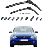 Trimak Flat Wiper Blade Scheibenwischer-Set für VW GOLF 6 24" & 19" (60 & 48 cm)