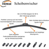Trimak Flat Wiper Blade Scheibenwischer-Set -mm- -- & -- zoll & -- & --