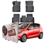 Trimak Autofußmatten kompatibel mit RENAULT SCENIC III (2009-2016) Auto Allwetter Gummimatten