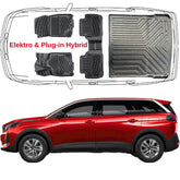 Trimak Passgenau 3D Auto Fußmatten & Kofferraumwanne Set Kompatibel mit Peugeot 5008 3.Gen EV & PHEV ab 2024
