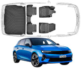 3D Fußmatten & Obere Kofferraumwanne Auto Set Kompatibel mit Opel Astra L