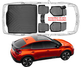 3D Auto Fußmatten & Kofferraumwanne Set Kompatibel mit Citroen C4 X ab 2022