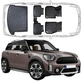3D Auto Fußmatten & Kofferraumwanne Set Kompatibel mit Mini Countryman 2.Gen F60 2017-2023