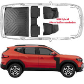 Trimak Passgenau 3D Auto Fußmatten & Obere Kofferraumwanne Set Kompatibel mit DACIA DUSTER 3.Gen Mild Hybrid ab 2024