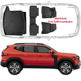 Trimak Passgenau 3D Auto Fußmatten & Feste Boden Kofferraumwanne Set Kompatibel mit DACIA DUSTER 3.Gen Mild Hybridab 2024