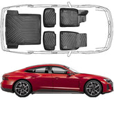 Trimak Passgenau 3D Auto Fußmatten & Kofferraumwanne Set Kompatibel mit Audi e-tron GT & RS ab 2020