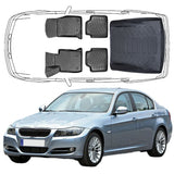 3D Auto Fußmatten & Kofferraumwanne Set Kompatibel mit BMW 3'er E90 2005-2011 Sedan Limousine