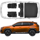 Trimak Passgenau 3D Auto Fußmatten & Obere Kofferraumwanne Set Kompatibel mit Citroen C5 Aircross EV & Plug-in Hybrid 2.Gen ab 2026