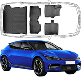 3D Auto Fußmatten & Kofferraumwanne Set Kompatibel mit KIA EV6 2022-2024
