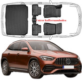 3D Auto Fußmatten & Untere Kofferraumwanne Set Kompatibel mit Mercedes GLA 2.Gen H247 ab 2020