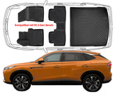 3D Auto Fußmatten & Kofferraumwanne Set Kompatibel mit MG HS 2.Gen Bezin ab 2024