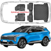3D Auto Fußmatten & Kofferraumwanne Set Kompatibel mit KIA Sportage 5.Gen Typ NQ5 Hybrid ab 2021