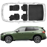 3D Auto Fußmatten & Kofferraumwanne Set Kompatibel mit BMW IX1 Seit 2022
