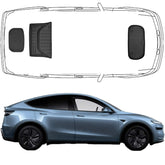 Trimak Kofferraumwanne Frunkwanne set 3 Stück kompatibel mit Tesla Neu Model Y (Juniper) ab 2025