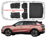 3D Auto Fußmatten & Obere Kofferraumwanne Set Kompatibel mit Opel Grandland 2.Gen Hybrid ab 2024