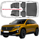 3D Fußmatten & Kofferraumwanne Auto Set Kompatibel mit Renault Austral Mild Hybrid ab 2022
