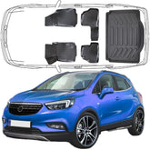 3D Auto Fußmatten & Kofferraumwanne Set Kompatibel mit Opel Mokka A 2012-2019