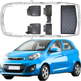 Auto Fußmatten & Kofferraumwannefür KIA Picanto 2.Gen Typ TA 2011-2017