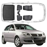 3D Auto Fußmatten & Kofferraumwanne Set Kompatibel mit VW Polo IV 2001–2009