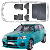 3D Auto Fußmatten & Kofferraumwanne Set Kompatibel mit BMW X3 F25 2010-2017