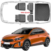 3D Auto Fußmatten & Kofferraumwanne Set Kompatibel mit KIA Xceed Mild-Hybrid ab 2019