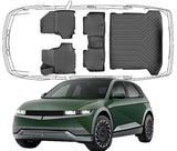 3D Fußmatten & Kofferraumwanne Auto Set Kompatibel mit Hyundai IONIQ 5 Fixed Mittelkonsole