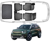 3D Fußmatten & Kofferraumwanne Auto Set Kompatibel mit Citroën C3 Aircross 2017 - 2024