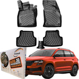 Trimak Autofußmatten kompatibel mit SKODA KAROQ Auto Allwetter Gummimatten