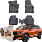 Trimak Autofußmatten kompatibel mit SKODA KODIAQ Auto Allwetter Gummimatten