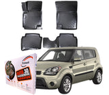 Trimak Autofußmatten kompatibel mit Kia Soul 1.Gen 2008-2014 Auto Allwetter Gummimatten