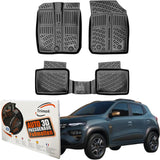Trimak Autofußmatten kompatibel mit Dacia Spring Elektro ab 2021 Auto Allwetter Gummimatten
